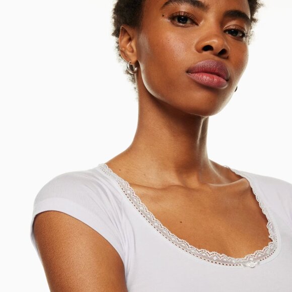 Aritzia Wilfred Proximity Cap Sleeve T-Shirt in Ice Lavender - Picture 8 of 8